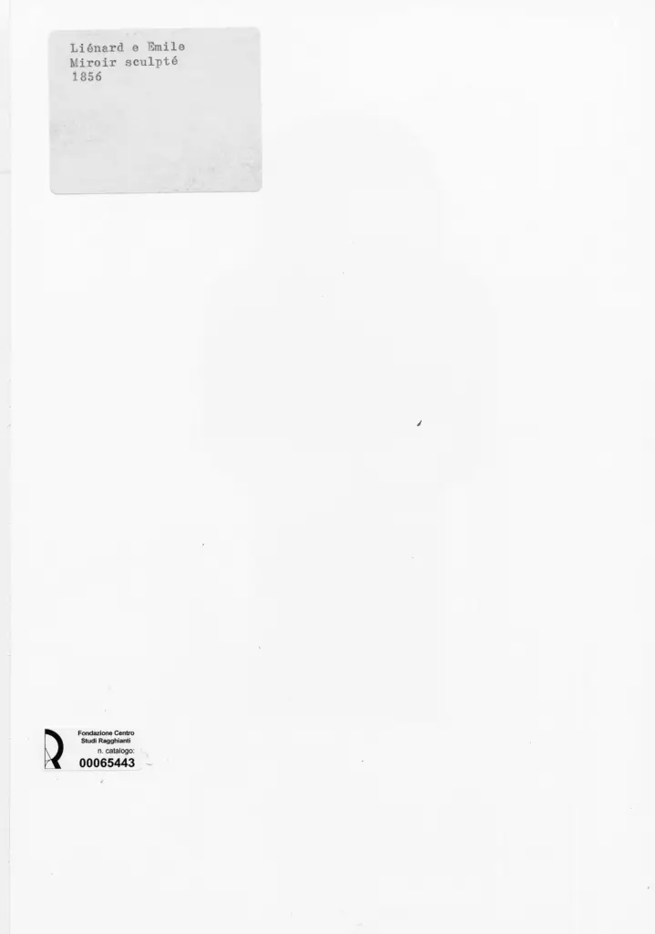 Anonimo , Anonimo francese sec. XIX - sec. XIX - Miroir sculpt&eacute; , retro