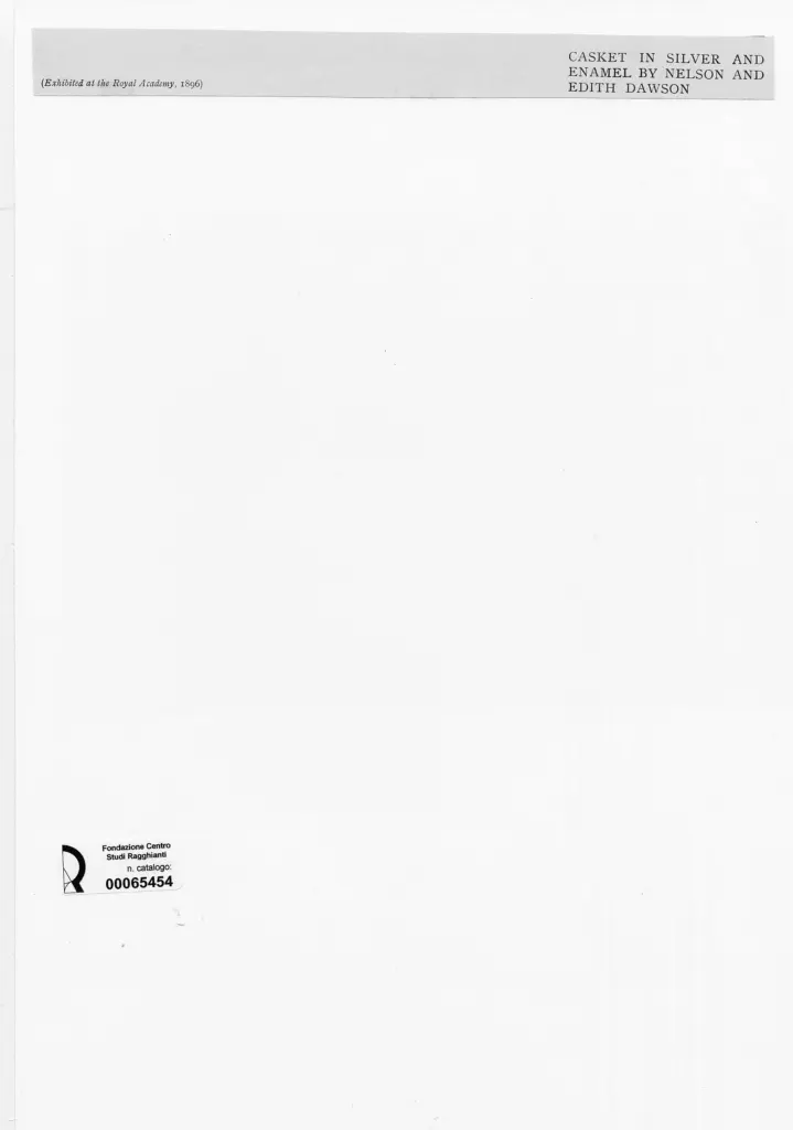 Anonimo , Dawson, Nelson e Edith - sec. XIX - Cofanetto , retro