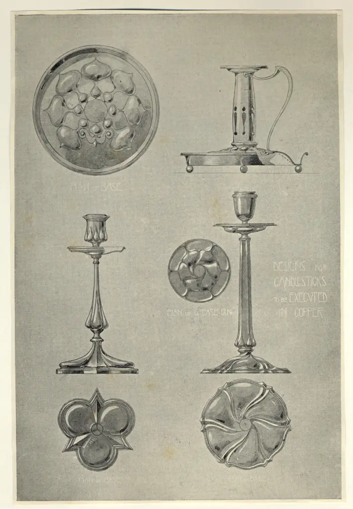 Anonimo , Roberts, Kate - sec. XIX - Designs for candlesticks , fronte