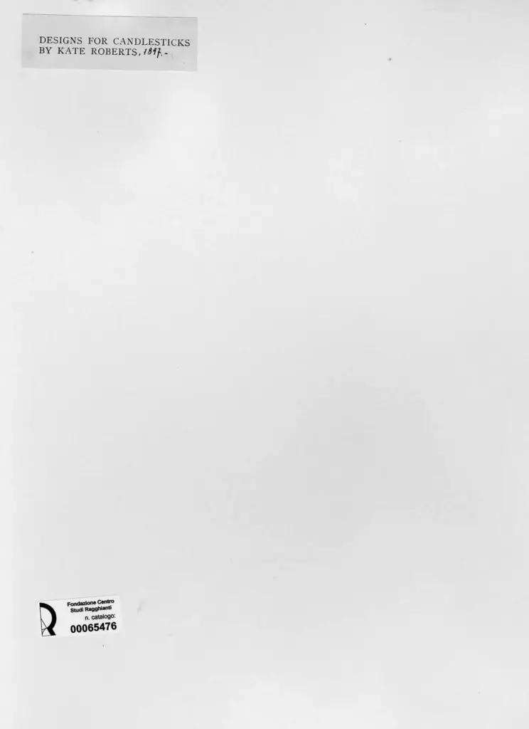 Anonimo , Roberts, Kate - sec. XIX - Designs for candlesticks , retro
