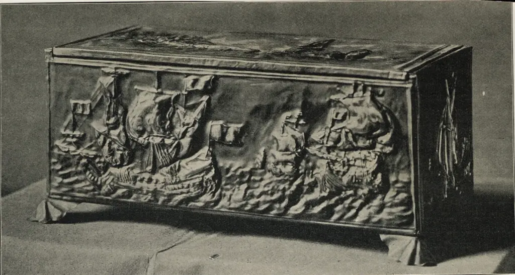 Anonimo , C.H.L., Emanuel - sec. XIX - Scatola per sigari in rame , fronte