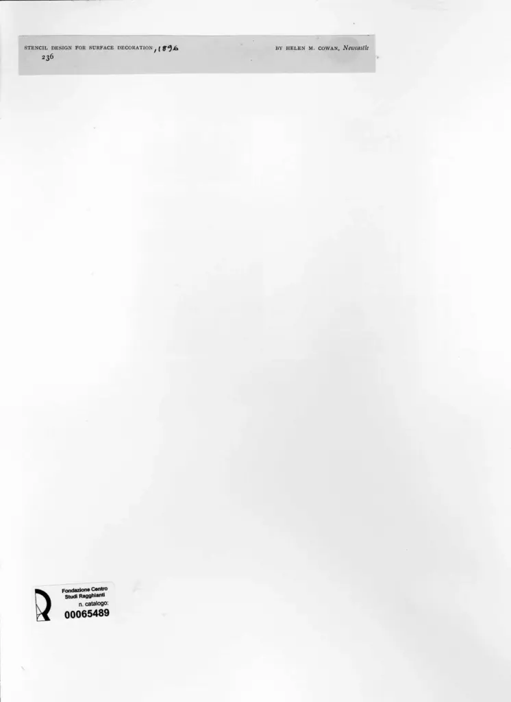 Anonimo , Cowan, Helen - sec. XIX - Design for surface decoration , retro