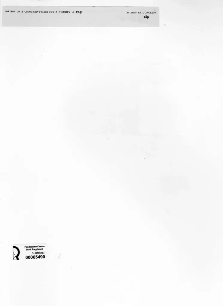 Anonimo , Jacson, Enid - sec. XIX - Portion of a coloured frieze for a nursery , retro