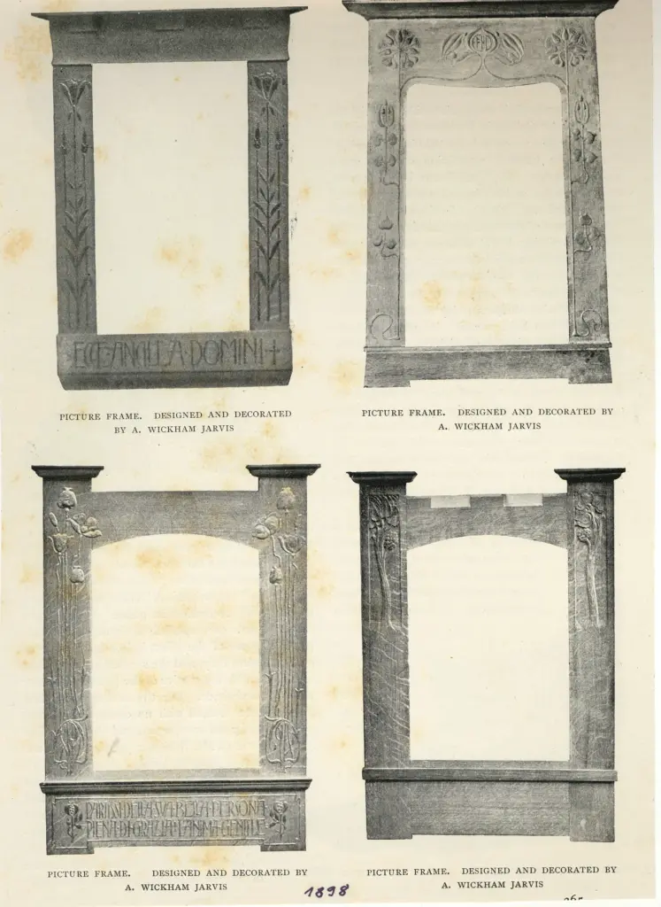 Anonimo , Jarvis, A. Wickham - sec. XIX - Cornici , fronte