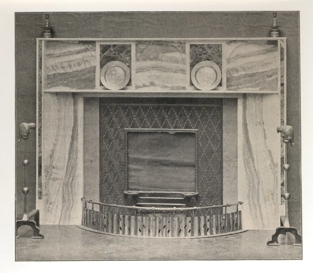 Anonimo , Farmer-Brindley, - sec. XIX - Caminetto , fronte