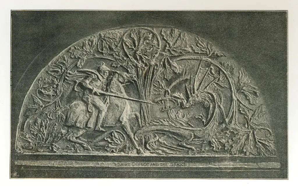 Anonimo , Gere, Charles M. - sec. XIX - San Giorgio e il drago , fronte