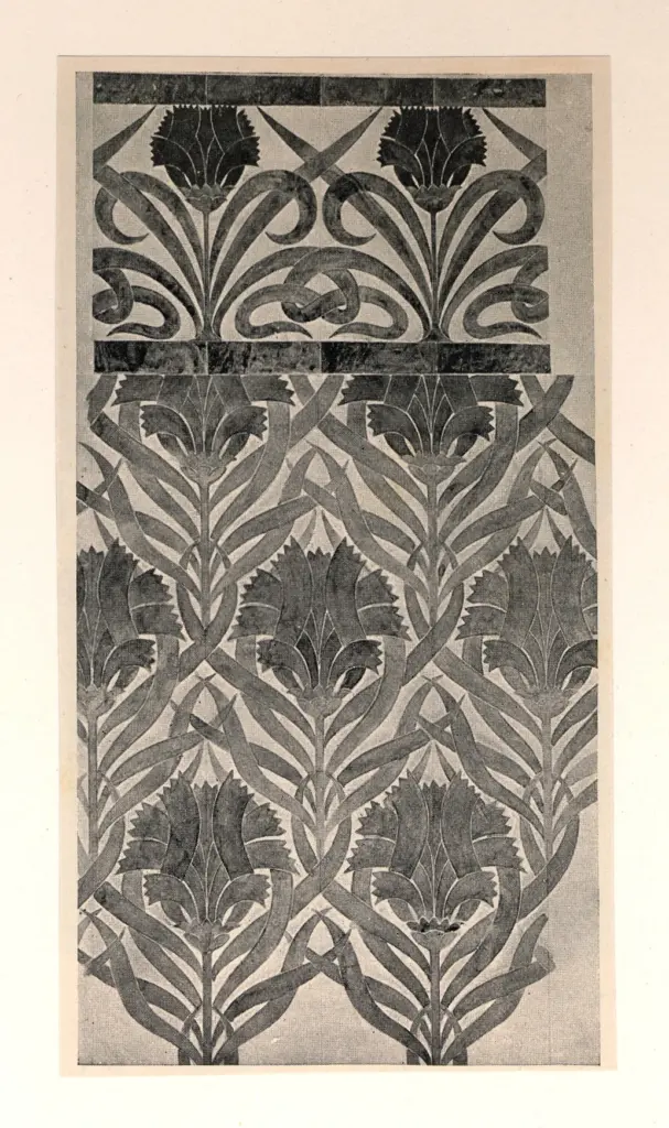 Anonimo , Moss, Samuel H. - sec. XIX - Design for Dado tiles , fronte