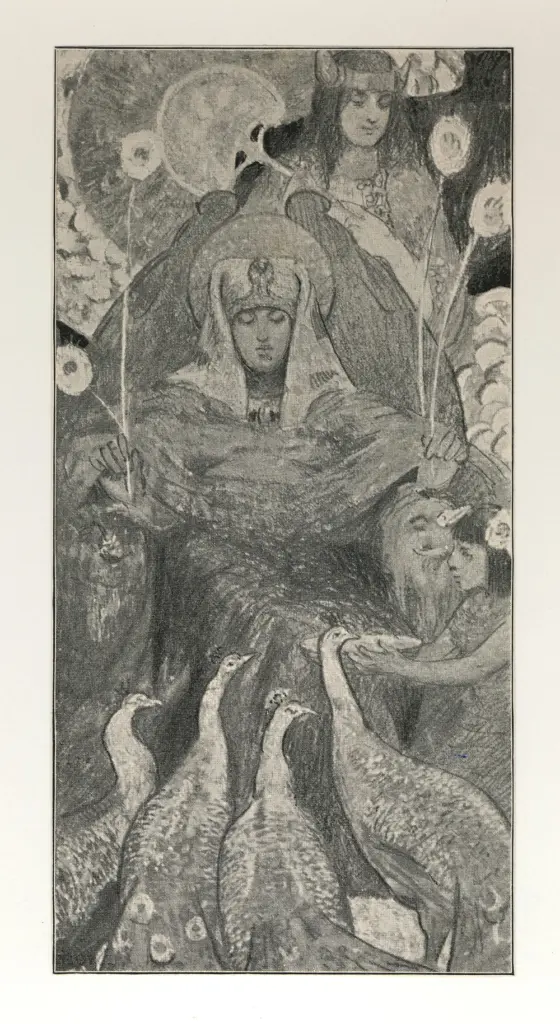 Anonimo , Sawyer, Amy - sec. XIX - Panel of painted screen , fronte