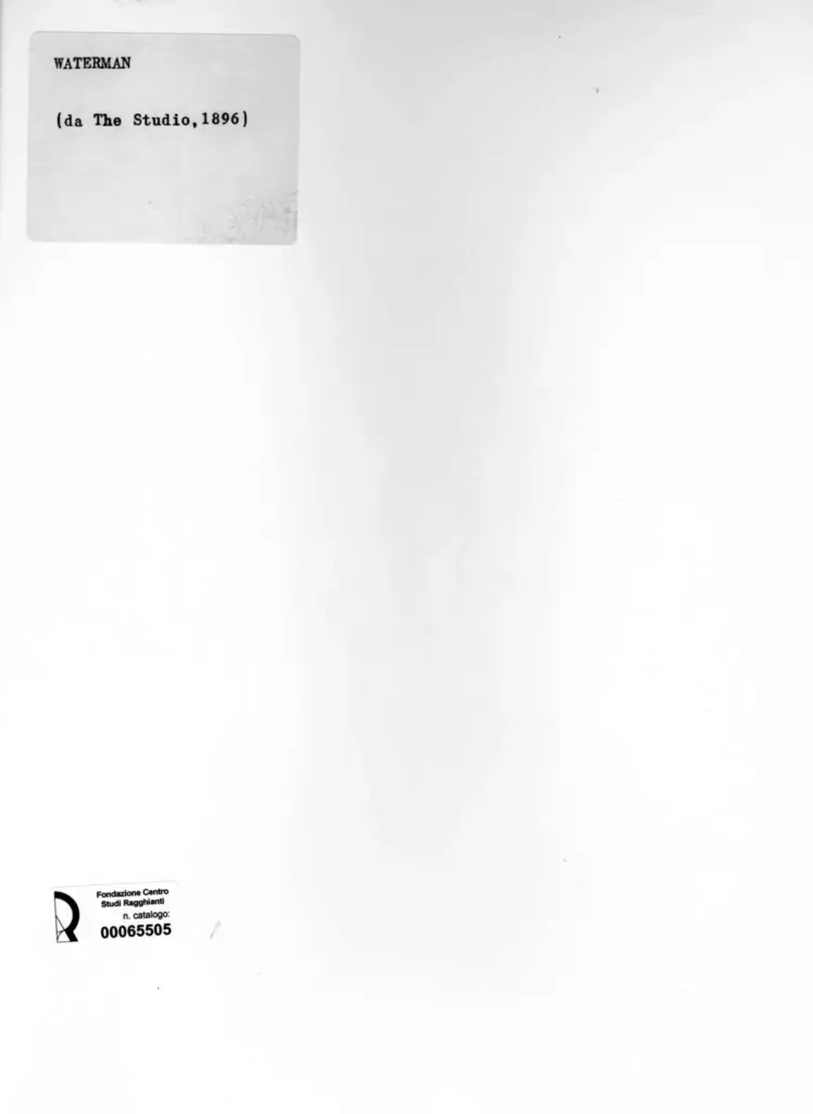 Anonimo , Anonimo - sec. XIX - Waterman , retro