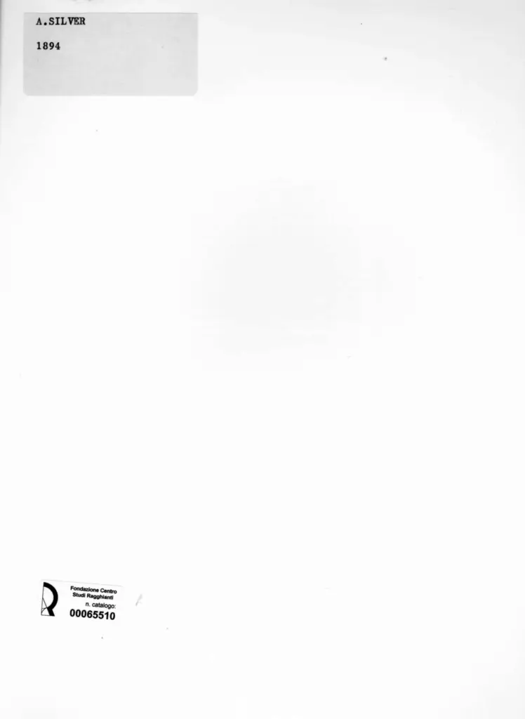 Anonimo , Silver, Arthur - sec. XIX - Carta da parati , retro