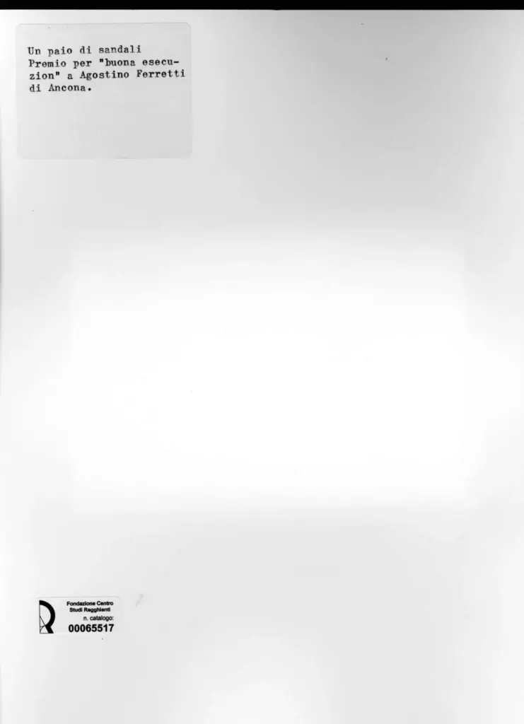 Foto Barsotti , Ferretti, Agostino - sec. XX - Sandali , retro