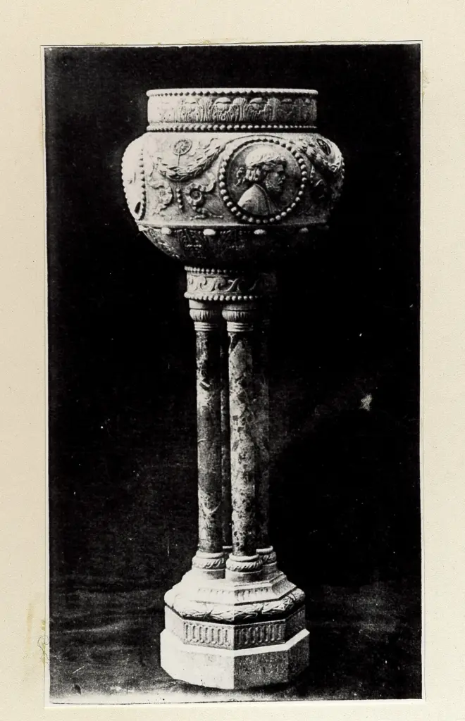 Anonimo , Dall'Era, Romeo; Manarin, Giacomo - sec. XX - Pila porta-piante , fronte