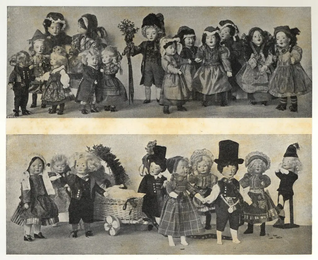 Anonimo , Langer-Schlaffke, Marta - sec. XX - Dolls in old silesian costume , fronte