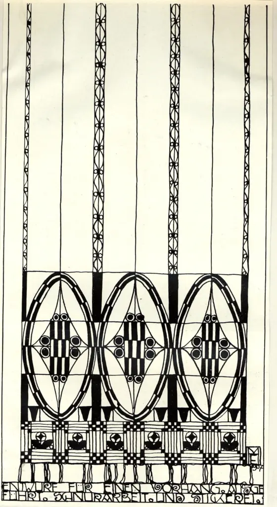 Anonimo , Margold, Emanuel Josef - sec. XX - Progetto per una tenda , fronte