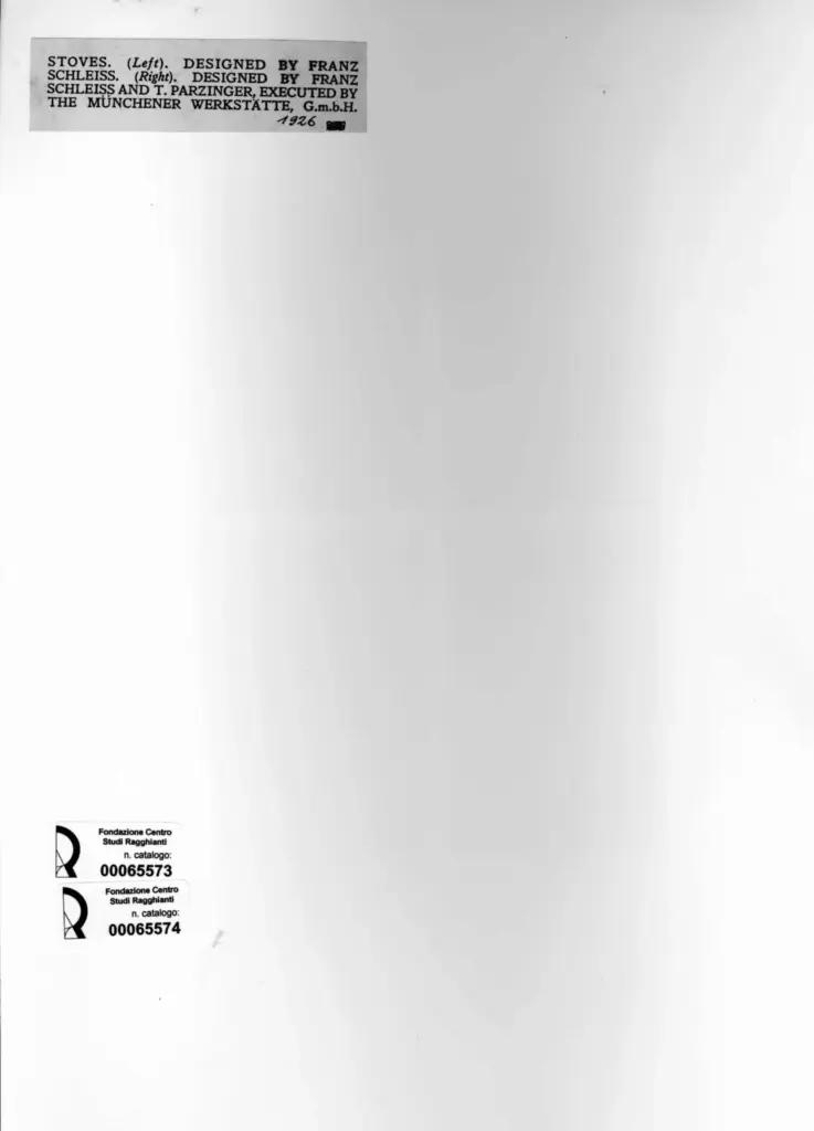 Anonimo , Schleiss, Franz - sec. XX - Stove , retro