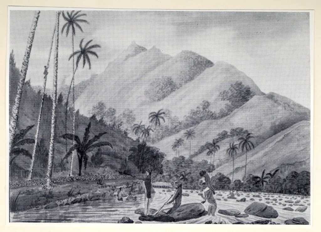 Anonimo , Tobin - sec. XVIII - A view of Matavai River , fronte