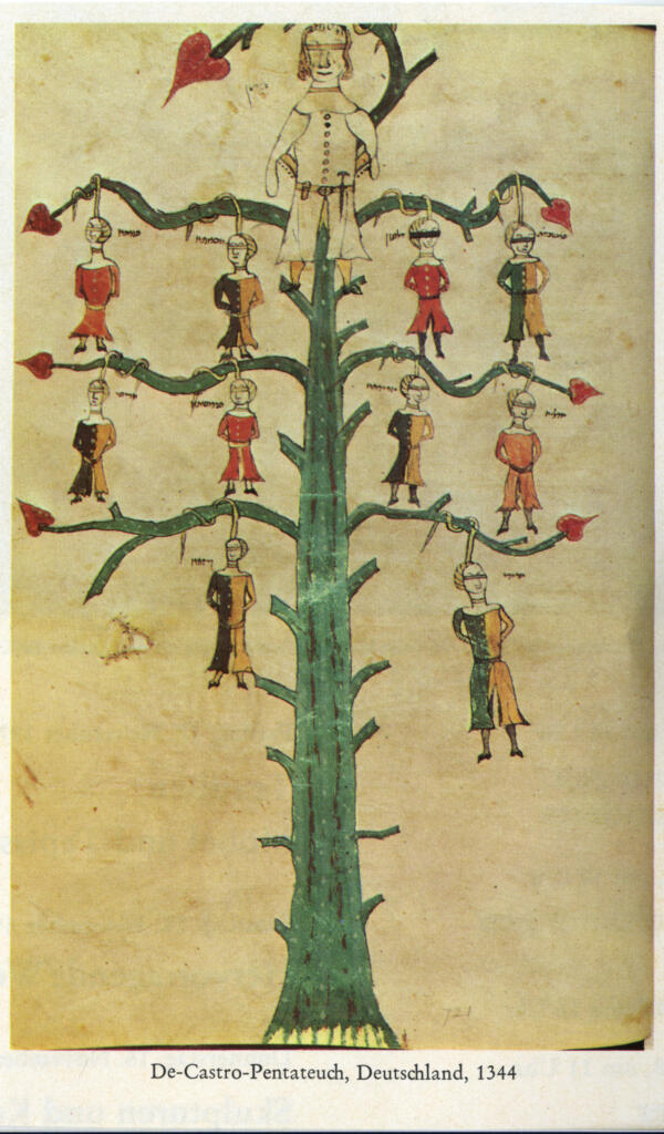 De Castro-Pentateuch, Deutschland, 1344 , fronte