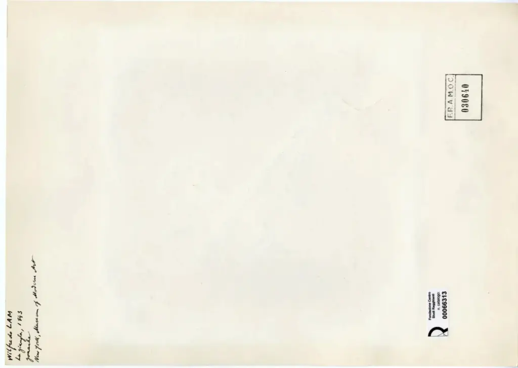 Anonimo , Lam, Wifredo - sec. XX - La giungla , retro