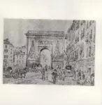 Canella, Giuseppe , Porte Saint Denis in Paris