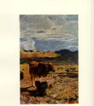 Segantini, Giovanni , Mucca all'abbeveratoio