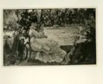 Fattori, Giovanni , Donna seduta in giardino