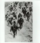 Fattori, Giovanni , Lancieri su una strada di paese. Ritorno della cavalleria