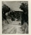 Bertocchi, Nino , Strada nella collina toscana