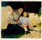 Bocchi, Amedeo , Sul prato -