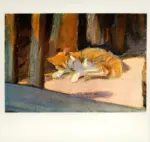 Bocchi, Amedeo , Pescatori delle Paludi Pontine, particolare del gatto -