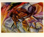 Anonimo , Boccioni, Umberto - sec. XX - Dinamismo di un ciclista