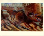 Anonimo , Boccioni, Umberto - sec. XX - La citt&agrave; che sale