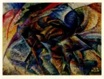 Anonimo , Boccioni, Umberto - sec. XX - Dinamismo di un ciclista