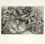 Anonimo , Boccioni, Umberto - sec. XX - Charge de lanciers (La carica dei lancieri)