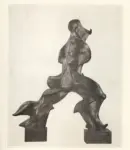 Boccioni, Umberto , Formes uniques de la continuit&eacute; dans l'espace (cot&eacute; droit). Forme uniche della continuit&agrave; nello spazio (lato destro)