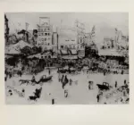 Bucci, Anselmo , Place blanche a Montmatre - la piazza bianca di Montmatre