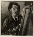 Caligiani, Alberto , Ritratto di pittore