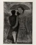 Mari, Gianni , Campigli, Massimo - sec. XX - Donne con ombrello