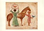 Anonimo , Campigli, Massimo - sec. XX - Figura con cavallo