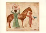 Campigli, Massimo , Figura con cavallo
