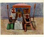 Campigli, Massimo , Bagnanti sotto l'ombrellone