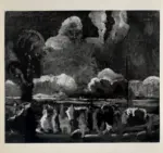 Carlini, Spartaco , Festa campestre - Bozzetto