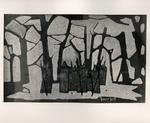 Casorati Pavarolo, Francesco , Frati nel bosco azzurro