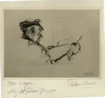 Checchi, Arturo , Lettura del giornale