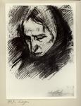 Checchi, Arturo , Disegno. Ritratto di donna assopita