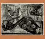 Chiti, Guido , Natura morta con panno nero -