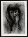 Fototecnica Bolognese , Colliva, Lea - sec. XX - Autoritratto con i capelli sciolti