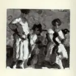 Corsi, Carlo , Tre figure al sole