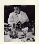 Corsi, Carlo , A tavola - Ritratto di persona ad una tavola imbandita