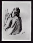 Conti, Primo , Figura di donna. Disegno