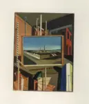 De Chirico, Giorgio , Interno con fabbrica